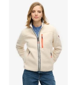 Superdry para mujer. W2012340A Polar Full beige (S), Casual, Poliéster