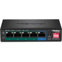 trendnet tpe-tg51g switch 1 puerto rj-45 gigabit  4 puertos rj-45 gigabit poe 60w