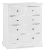 brooklyn white 2 over 3 chest of drawers