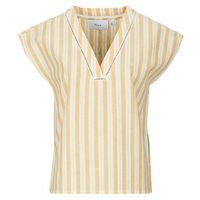 vila blusa viseldia v-neck ss top para mujer