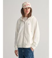 gant para mujer 4201412 sudadera con capucha y cremallera shield blanco l casual algodon
