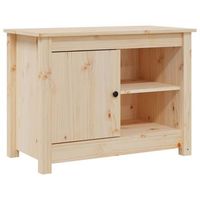 mueble de tv de madera maciza de pino 70x365x52 cm vidaxl