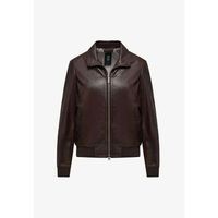 bomboogie cazadora de cuero jw vall p llv6-118 bark brown para mujer