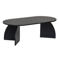 mesa baja de madera melina 120 x 60 x 40 cm - madera negra