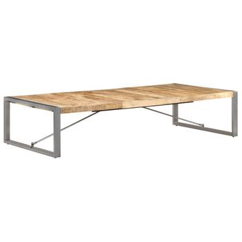 Mesa De Centro De Madera De Mango Rugosa 180x90x40 Cm Vidaxl