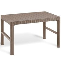 mesa de jardin lyon color capuchino keter