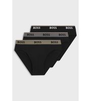 boss para hombre 50554683 set 3 slip power negro m homewear algodon