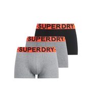 superdry para hombre m3110450b pack de 3 boxers marca gris negro s homewear algodon