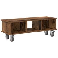 soporte de tv 100 x 35 x 35 cm madera vieja vidaxl