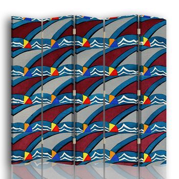 Legendarte - Biombo Kunstgewerbliche Schmuckformen Fur Die Flache Pl 41 - Christian Stoll - Separador De Ambientes Para Interiores Cm. 180x170 (5