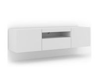 mueble tv de pared 3 puertas 150 cm aurus blanco