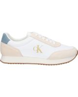 de calvin klein ym0ym01119 retro runner iconic 0ld bright white-creamy white