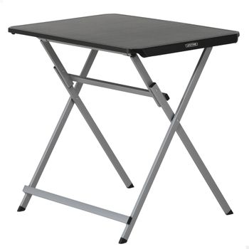 Mesa Auxiliar Plegable Rectangular, 75x50,5x66 Cm, Negra