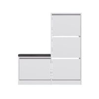 mueble para zapatos 4 puertas l105 cm - blanco