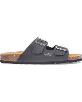 de PEPE JEANS SANDALIAS DOUBLE VELOUR PMS80003 BLACK