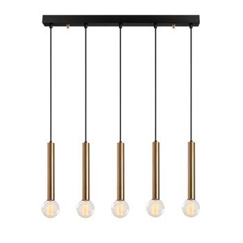 Lámpara De Techo Tempo-6017 Oro Cobrizo Metal 80x6x136 Cm