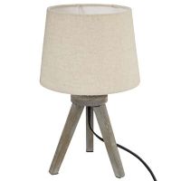 factory cuadros lampara tripode mini beige - diseno moderno