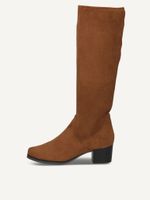 caprice boots brown made of textiles with block heel size 38