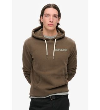 Superdry para hombre. M2013689A Sudadera Tattoo Graphic verde (XL), Casual, Algodón, Sostenible