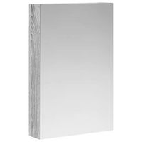 armario con espejo de bano gris sonoma 40 x 105 x 605 cm vidaxl