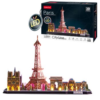 Paris Led Puzzle 3d | Maquetas Para Montar Niños