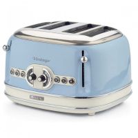 ariete vintage tostadora 4 rebanadas 1600w azul
