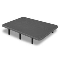 base tapizada 90 x 190 cm gris - sin patas -  tejido 3d antideslizante - estructura resistente - 100 transpirable