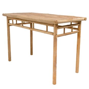 Mesa de comedor en madera de bambú l110