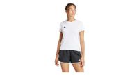 camiseta de manga corta adidas  strong performance adizero  strong blanco  mujer