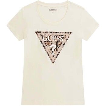 Guess Tops y Camisetas Ss Cn Leo Triangle Tee para mujer