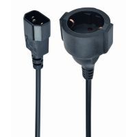 gembird pc-sfc14m-01 cable adaptador de alimentacion c14 a schuko machohembra 015m