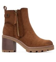 refresh para mujer 17303101-camel botines 173031 marron 39 3 a 5cm cremallera casual