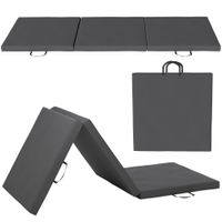 alfombra de gimnasia plegable alfombra de gimnasia plegable 60x5 cm con asa tapete para yoga deporte fitness pilates revestimiento sintetico gris