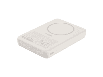 Powerbank - Belkin BPD017hqSA, 10000 mAh, Acoplamiento magnético, Carga hasta 2 dispositivos, Arena