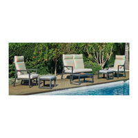conjunto terraza jardin aluminio con sofa y mesa de centro