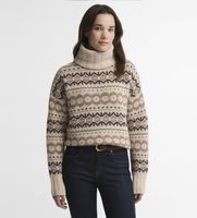 barbour para mujer lkn1560 jersey helen knitted beige xs casual multicolor lana manga larga