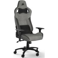 corsair t3 rush silla gaming con cojin y almohada cervical negragris