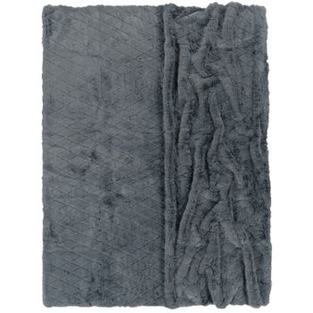Manta suave Arnia antracita 150x200 cm