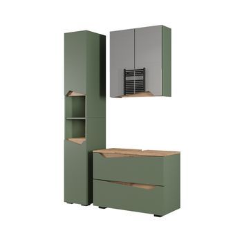 Conjunto De Muebles De Baño Marelle 3 Piezas Con Armario Alto Vicco