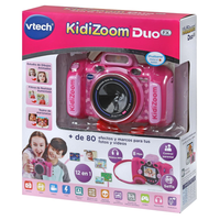 vtech - camara de fotos digital kidizoom rosa duo dx 10 en 1 pantalla 24 5 megapixeles 9x165x6 cm 80-519957