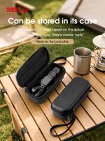 mini estuche de transporte para accesorios de camara insta360 luna ultrapro caja de viaje bolsa protectora portatil con correa de muneca y mosqueton