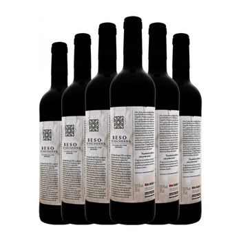 Vino Tinto Cfg Beso De Rechenna Utiel-requena Crianza 75 Cl 13.5% Vol. (pack De 6 Unidades)