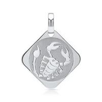 colgante de plata 925 signo de la estrella escorpio