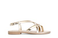 sandalias chanclas de piel de novillo gold