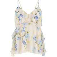 guess blusa sl linda ruffled tank hotfix para mujer