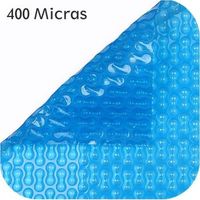 cobertor termico geobubble azul para piscina 400 micras 7 x 3 m