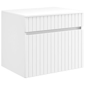 Mueble De Baño Montado En La Pared Blanco 59 X 44,5 X 50 Cm Vidaxl
