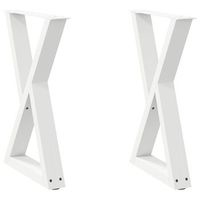patas de mesapierna de mesa de comedor 2 uds acero blanco 60x72-733 cm