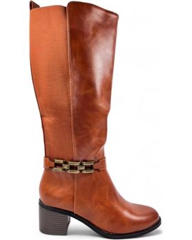 de TIMBOS BOTA TACON DE MUJER CAMEL 130849 MARRóN