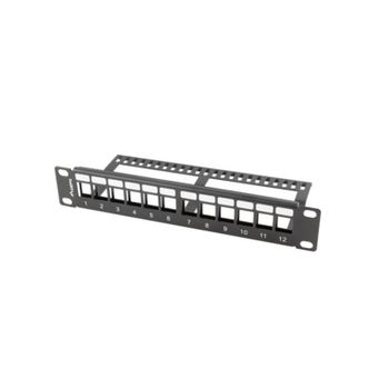 Panel de supresión para bastidor Lanberg PPKS-9112-B Metal Negro 390 g